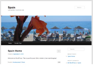 WordPress theme Spain by ta1as