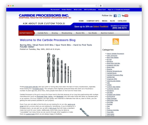 WordPress theme BB - blog.carbideprocessors.com