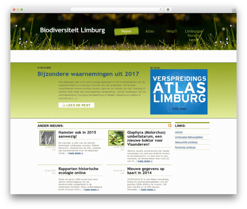 WordPress theme Brightness Theme - biodiversiteitlimburg.be