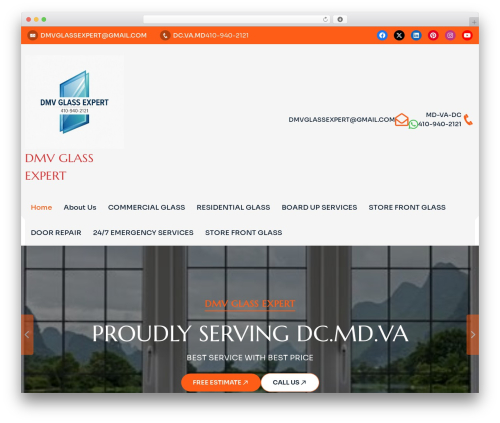 WordPress theme Construction Arc - dmvglassanddoorsexpert.com