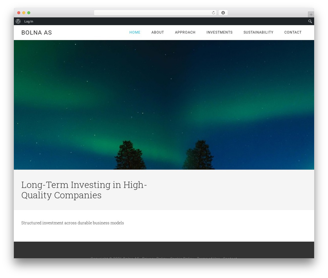 WordPress theme Minimum Pro - bolna.no