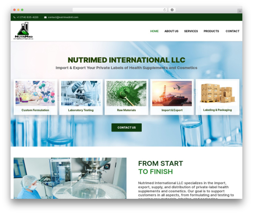 WordPress theme Nutrimed - nutrimedintl.com