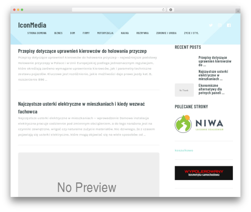 WordPress theme Reader by MyThemeShop - iconmedia.pl