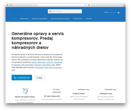 Storefront designer WordPress plugin - kompresory-opravy.com