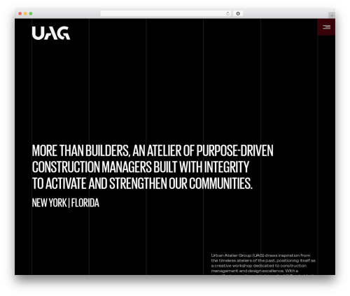 WordPress theme UAG - www.uag.nyc
