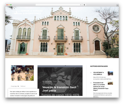 WordPress theme Wikilogy - centreestudissantjustencs.cat