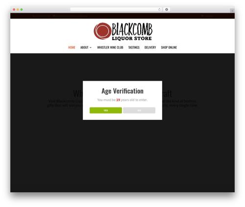 Age Verification (dispensary-age-verification) free WordPress plugin - blackcombliquorstore.com