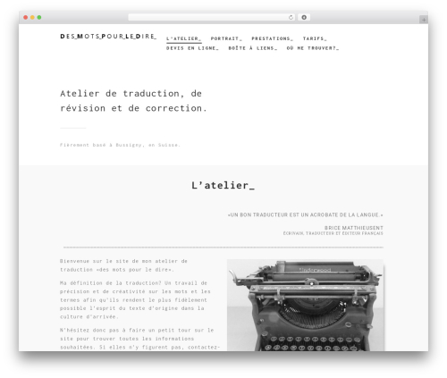 Best WordPress theme Studio Responsive WordPress Theme - desmotspourledire.ch
