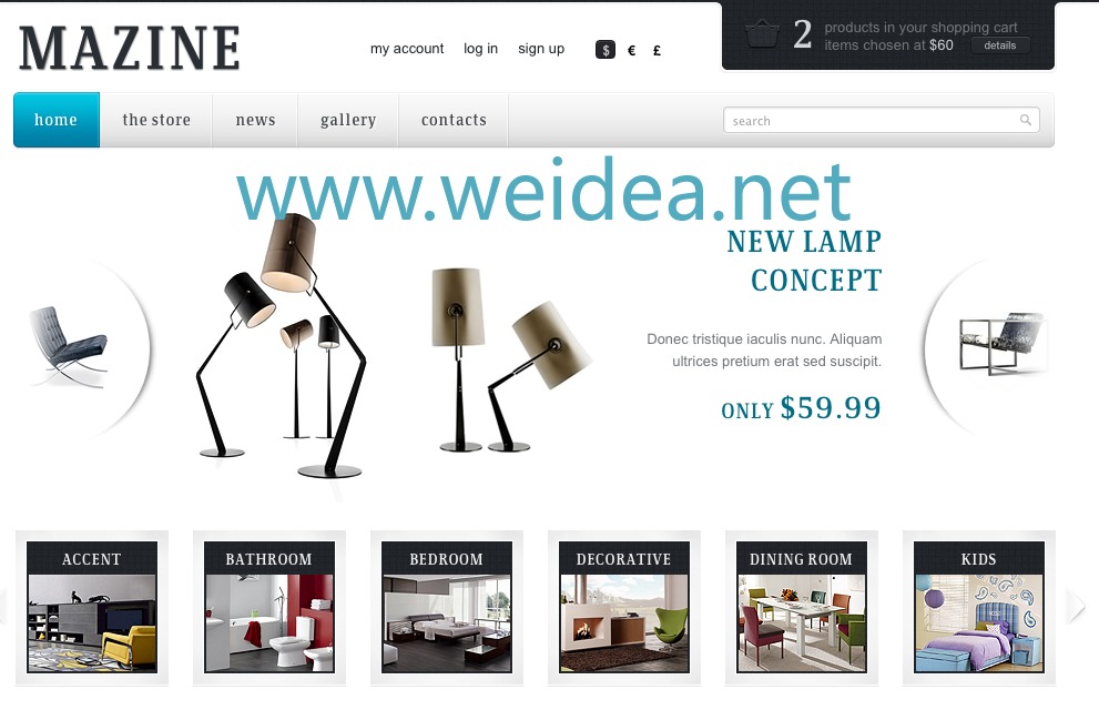 Blutel WordPress theme
