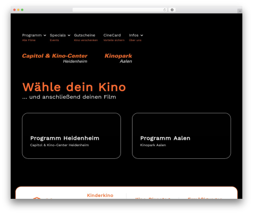 Divi theme WordPress - kinos-ostalb.de