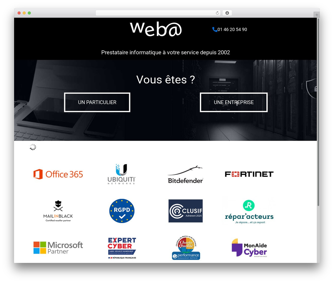 Hello Elementor WordPress theme - weba-informatique.com