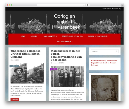 RedWaves top WordPress theme - oorlogenvrijheidhilvarenbeek.nl