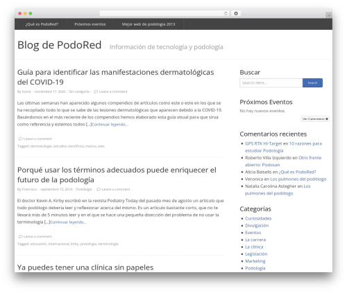 rtPanel WordPress theme - blog.podored.es