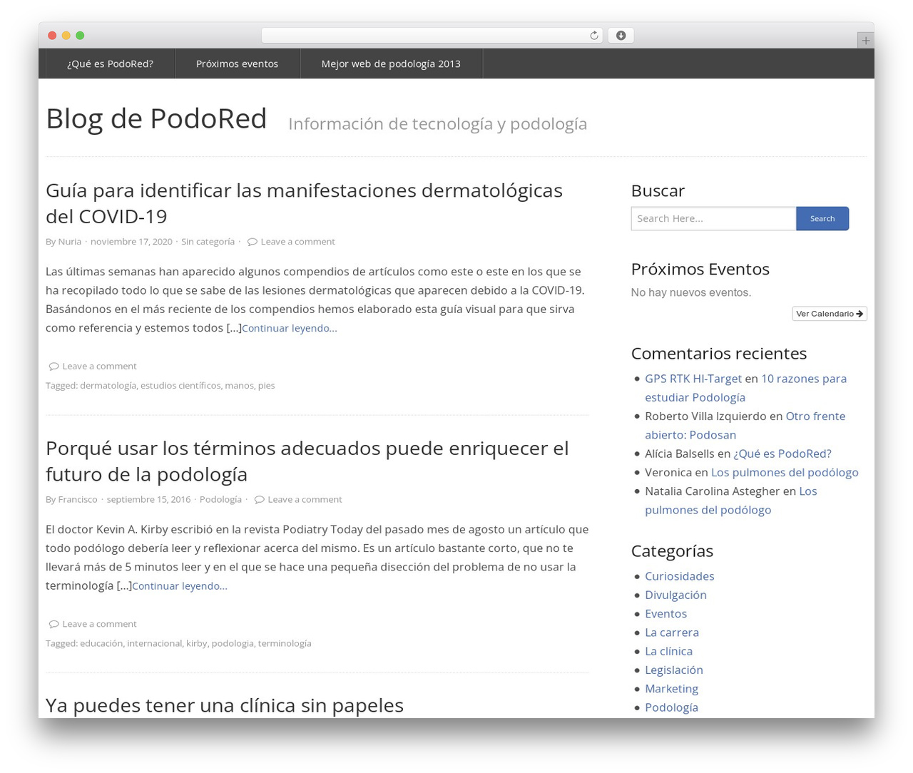rtPanel WordPress theme - blog.podored.es