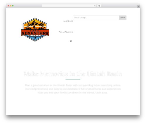Theme WordPress Divi - vernaladventurecenter.com