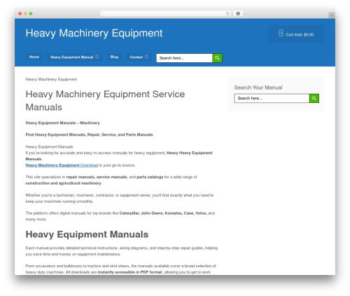 Vendd top WordPress theme - heavymachineryequipment.com