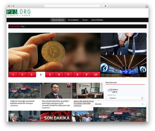 WordPress theme dtheme - pv3.org
