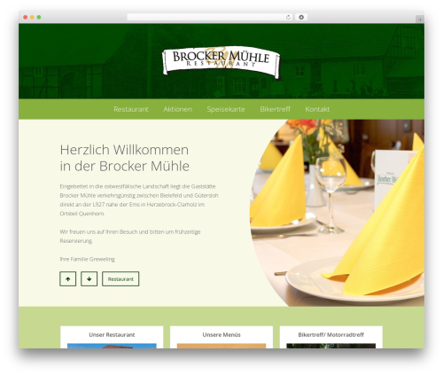 WordPress theme Garnish - brocker-muehle.de