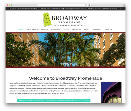 WordPress theme The7 - broadwaypromenade.net