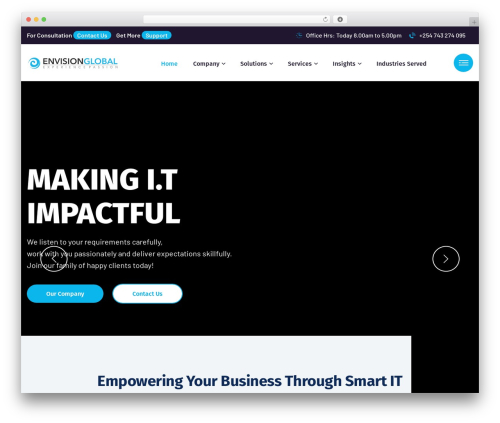 WP theme Envolve - envisionglobal.co.ke