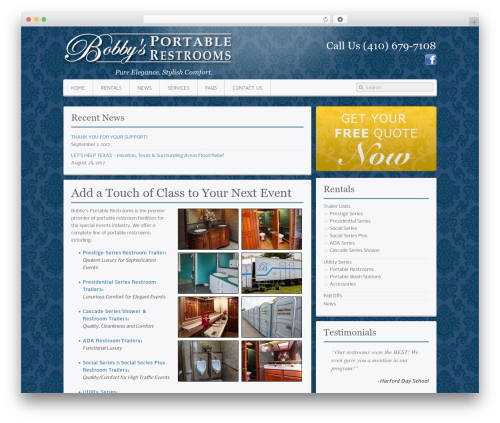 Balance WordPress theme - bobbyspottys.com