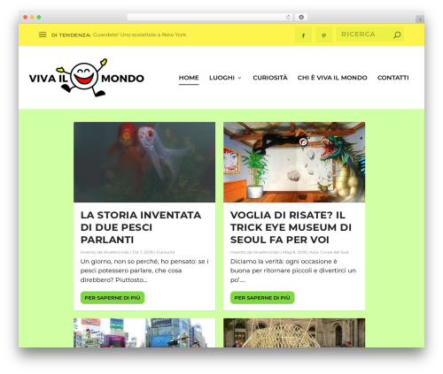 Best WordPress theme Extra - vivailmondo.it