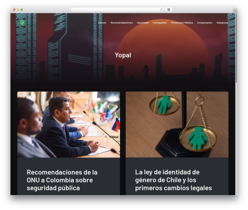 Best WordPress theme Dixor - lavozdeyopal.co