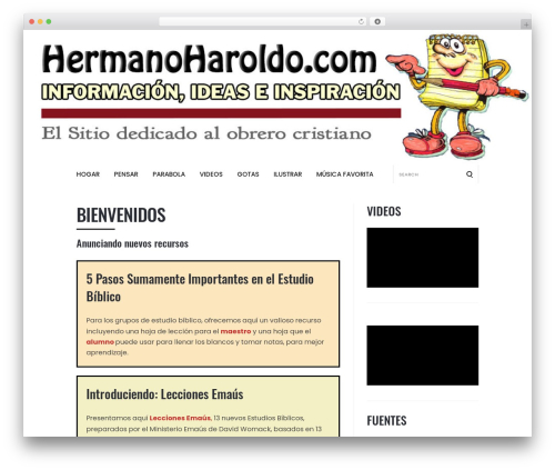 Best WordPress theme Speaker Theme - hermanoharoldo.com