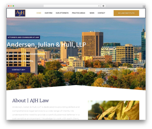 bizzu WordPress theme - ajhlaw.com