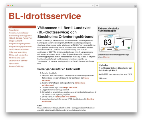 bl top WordPress theme - bl-idrottsservice.se