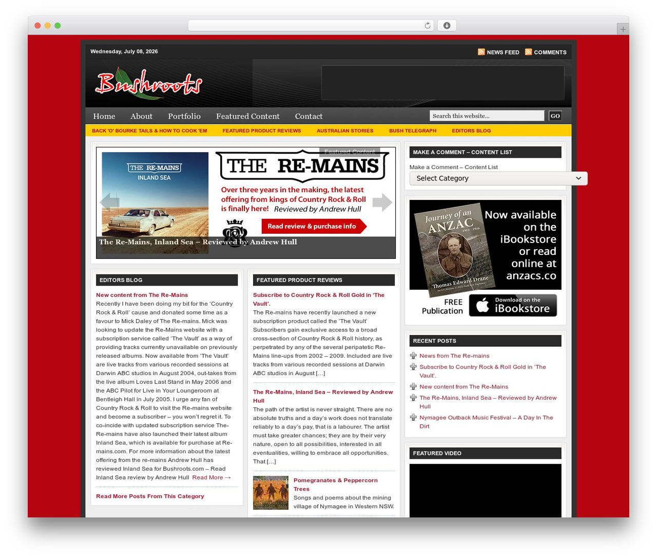 Church WordPress Theme WordPress theme - bushroots.com/wp