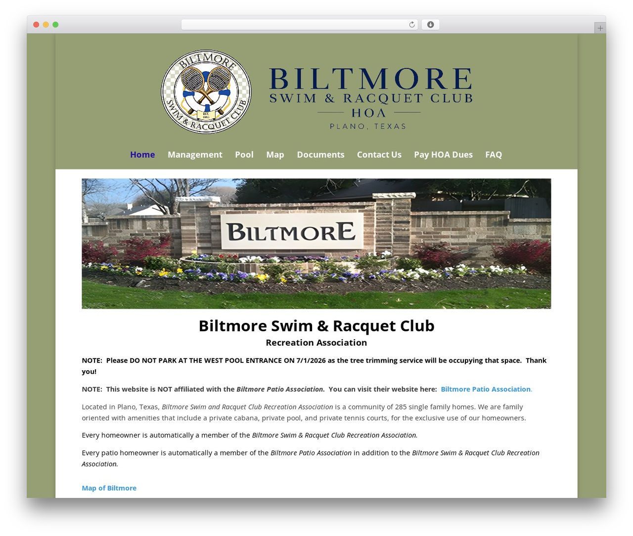 Divi WordPress theme - biltmorehoa.org