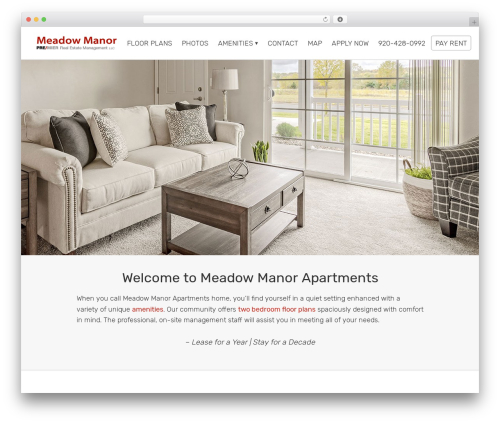 Genesis WordPress theme image - meadowmanorapartments.com
