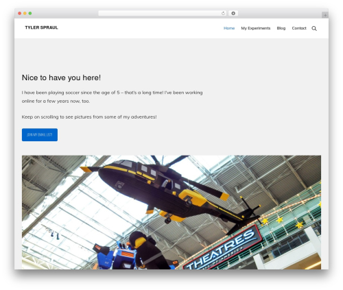 Genesis WordPress theme - tylerspraul.com