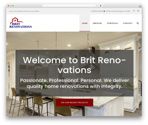 Glide theme WordPress - britrenovations.com