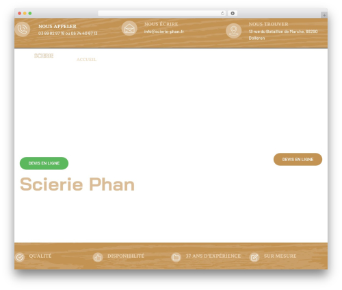 Jerico WordPress plugin - scierie-phan.fr