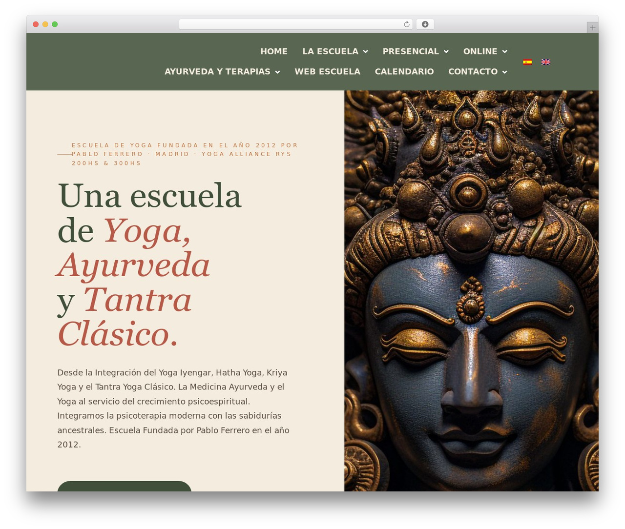 Hello Elementor WordPress theme - matrikayoga.com