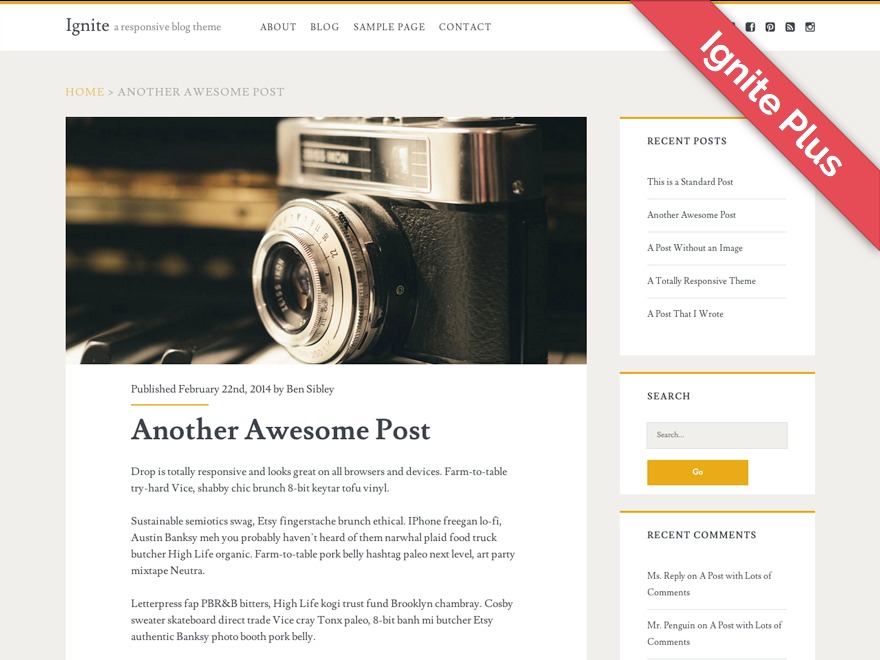 Ignite Plus Child WordPress theme Ignite Plus Child WordPress theme