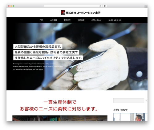 MAXX WordPress theme - corporation-kaneko.com