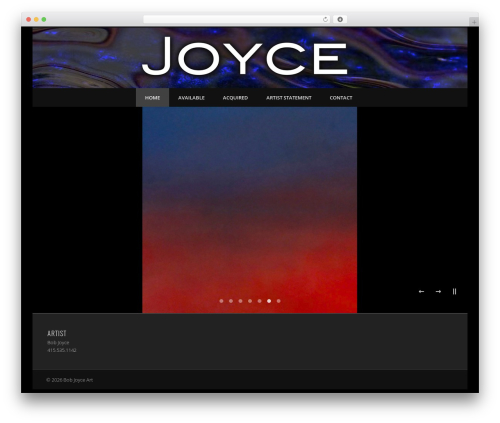 Pinboard WordPress theme design - bobjoyceart.com