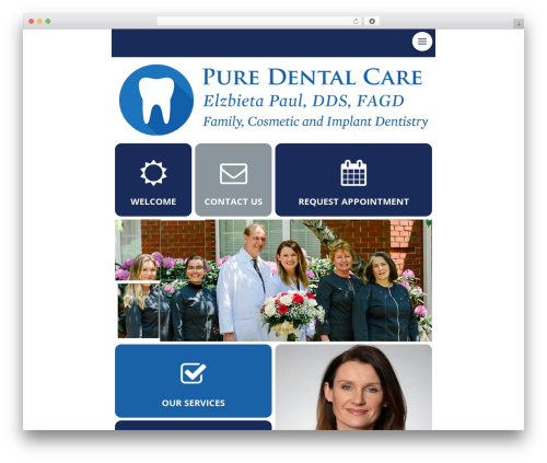 Pro WP theme - puredentalcarenj.com