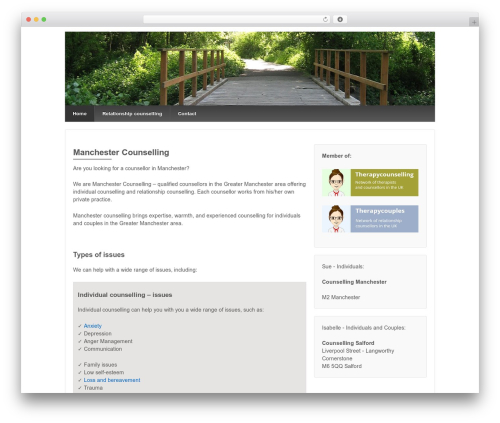 Responsive Pro WordPress theme - manchester-counselling.com