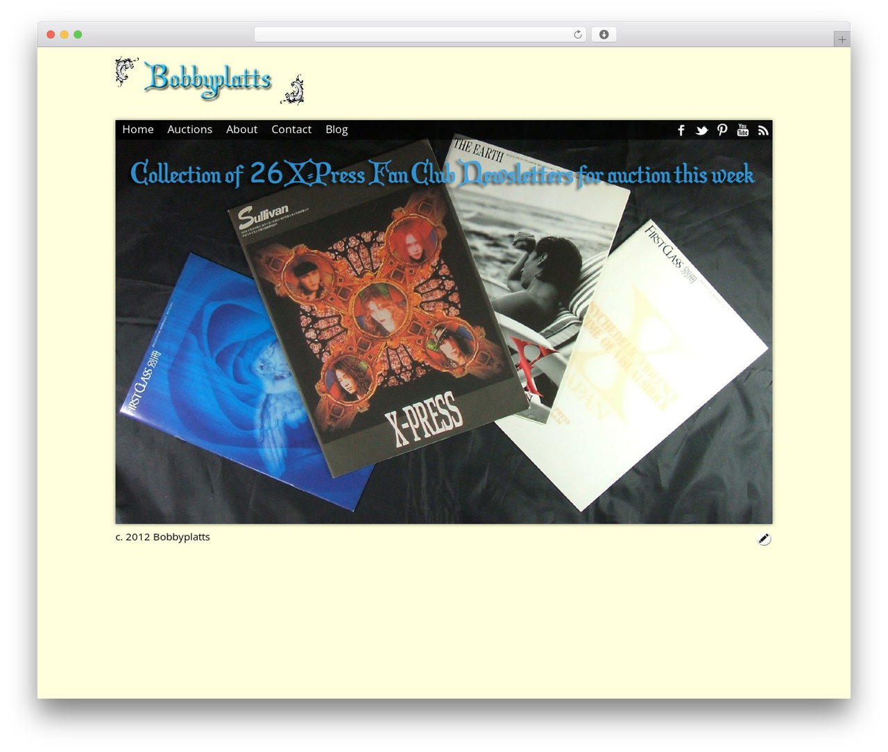 Responsive Visual WordPress website theme - bobbyplatts.com