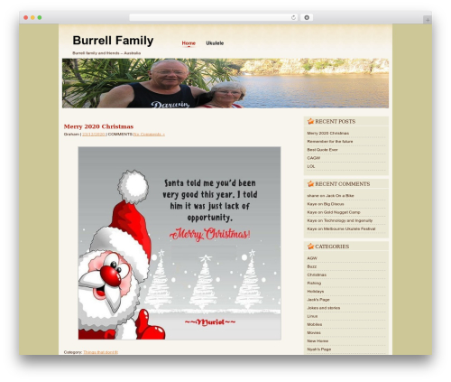 Set_Sail theme WordPress - burrellfamily.com.au