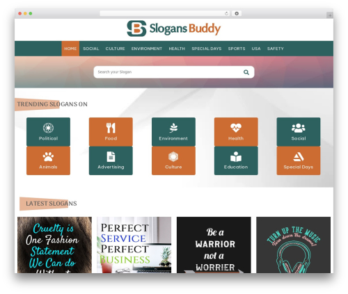 SlogansBuddy WordPress theme - www.slogansbuddy.com