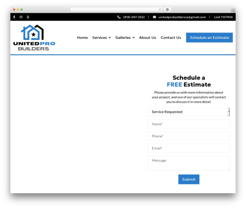 Stage Digital WordPress theme - unitedprobuildersca.com