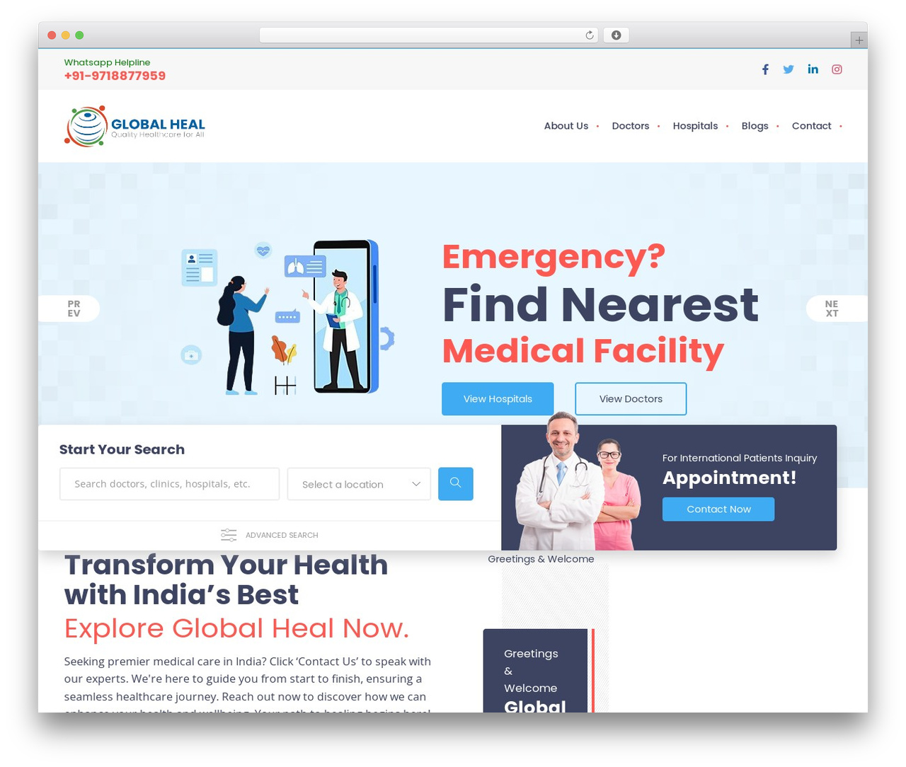 Theme WordPress devankit - global-heal.com