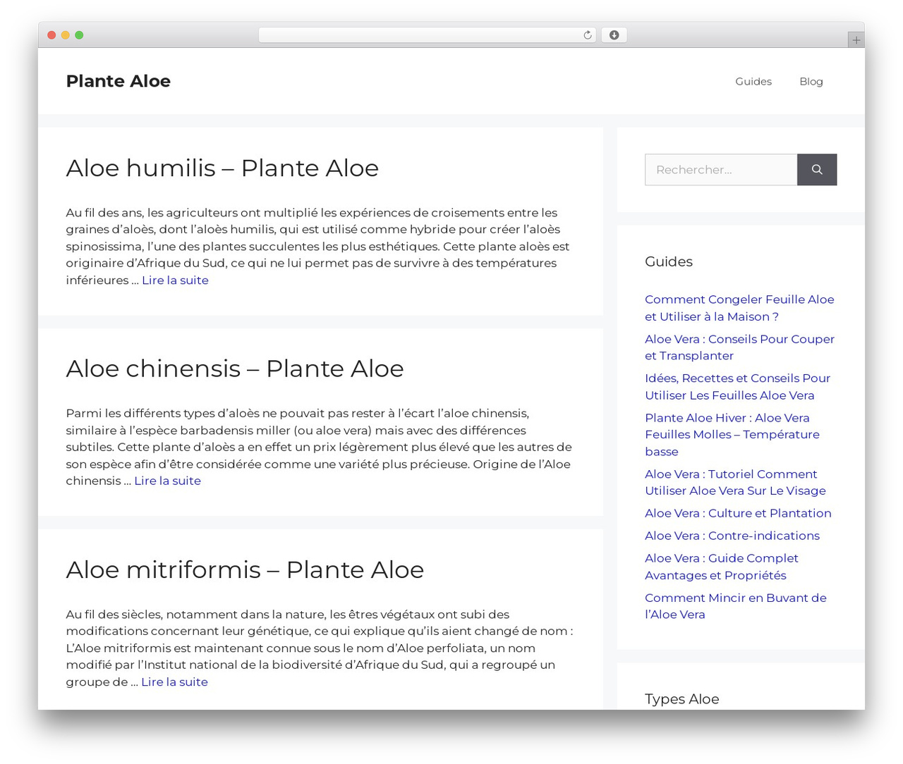 Theme WordPress GeneratePress - plantealoe.com