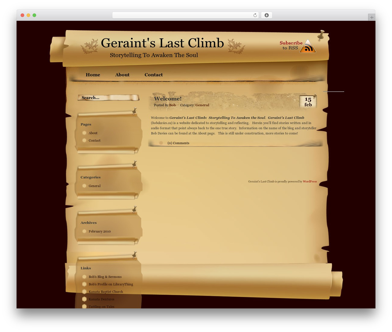 The Scroll WordPress theme - bobdavies.ca The Scroll WordPress theme - bobdavies.ca
