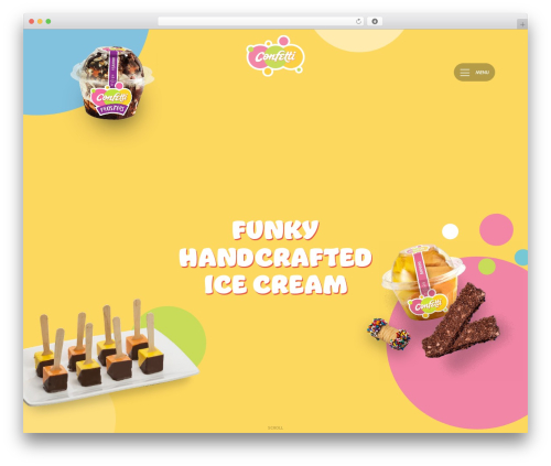WordPress theme Conffeti - confettiicecream.com